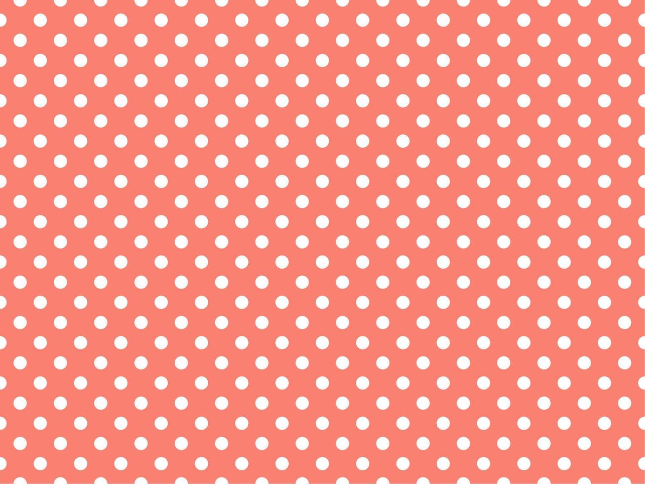 white polka dots over salmon background vector