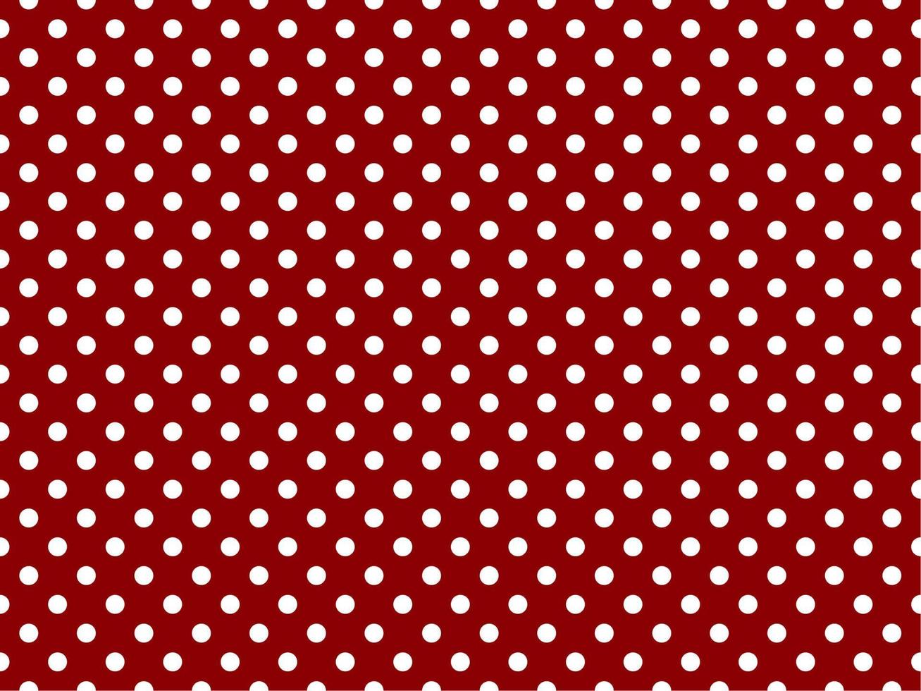 white polka dots over dark red background vector