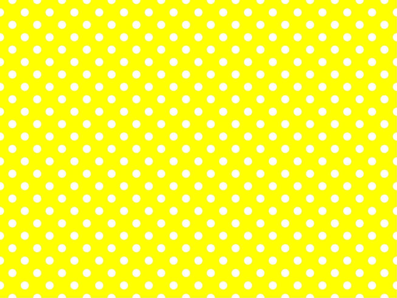 white polka dots over yellow background vector