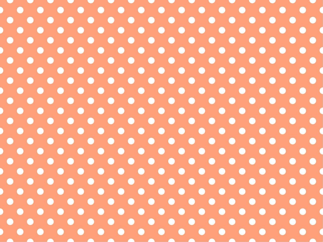 white polka dots over light salmon background vector