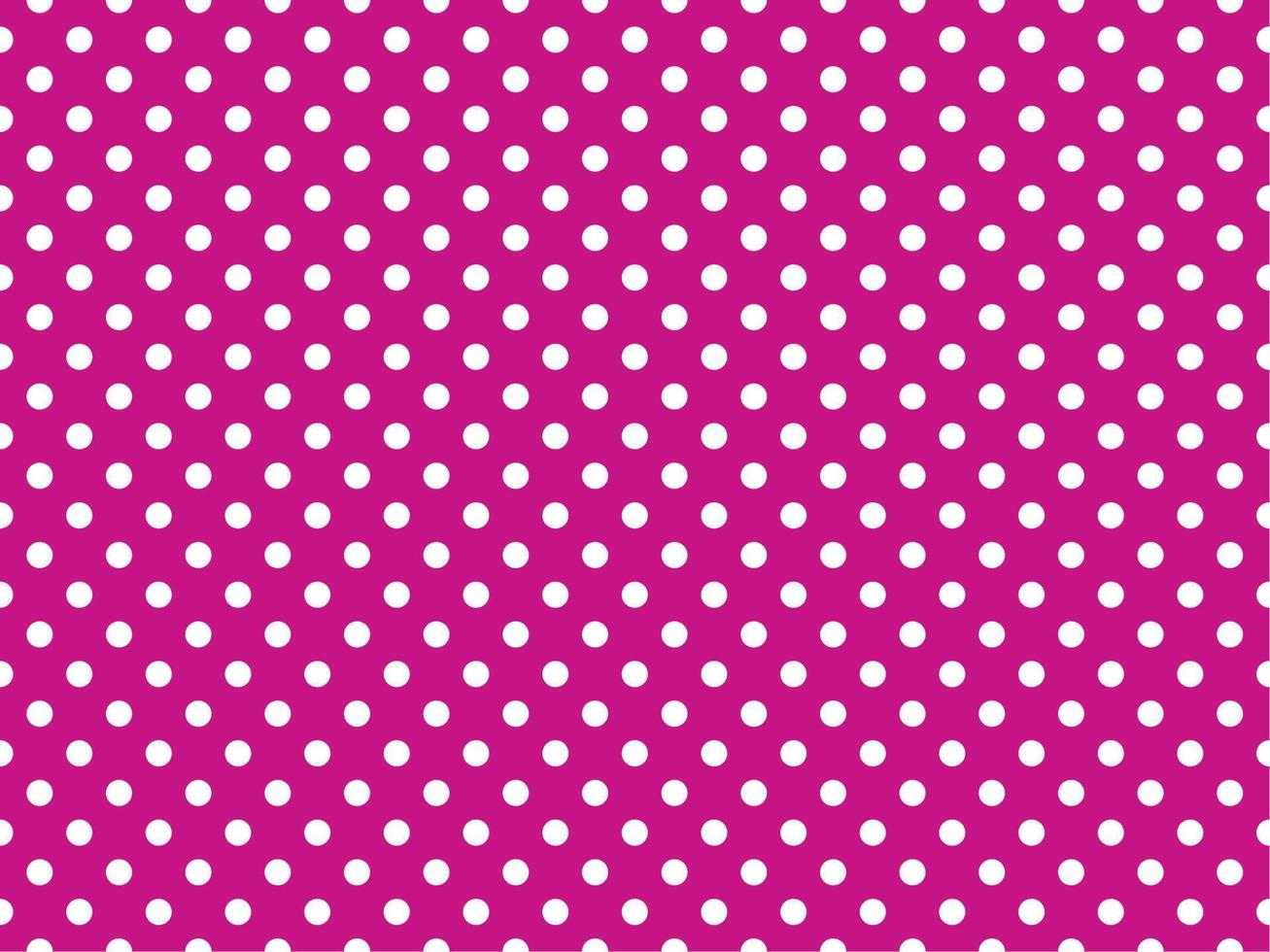 white polka dots over medium violet red background vector