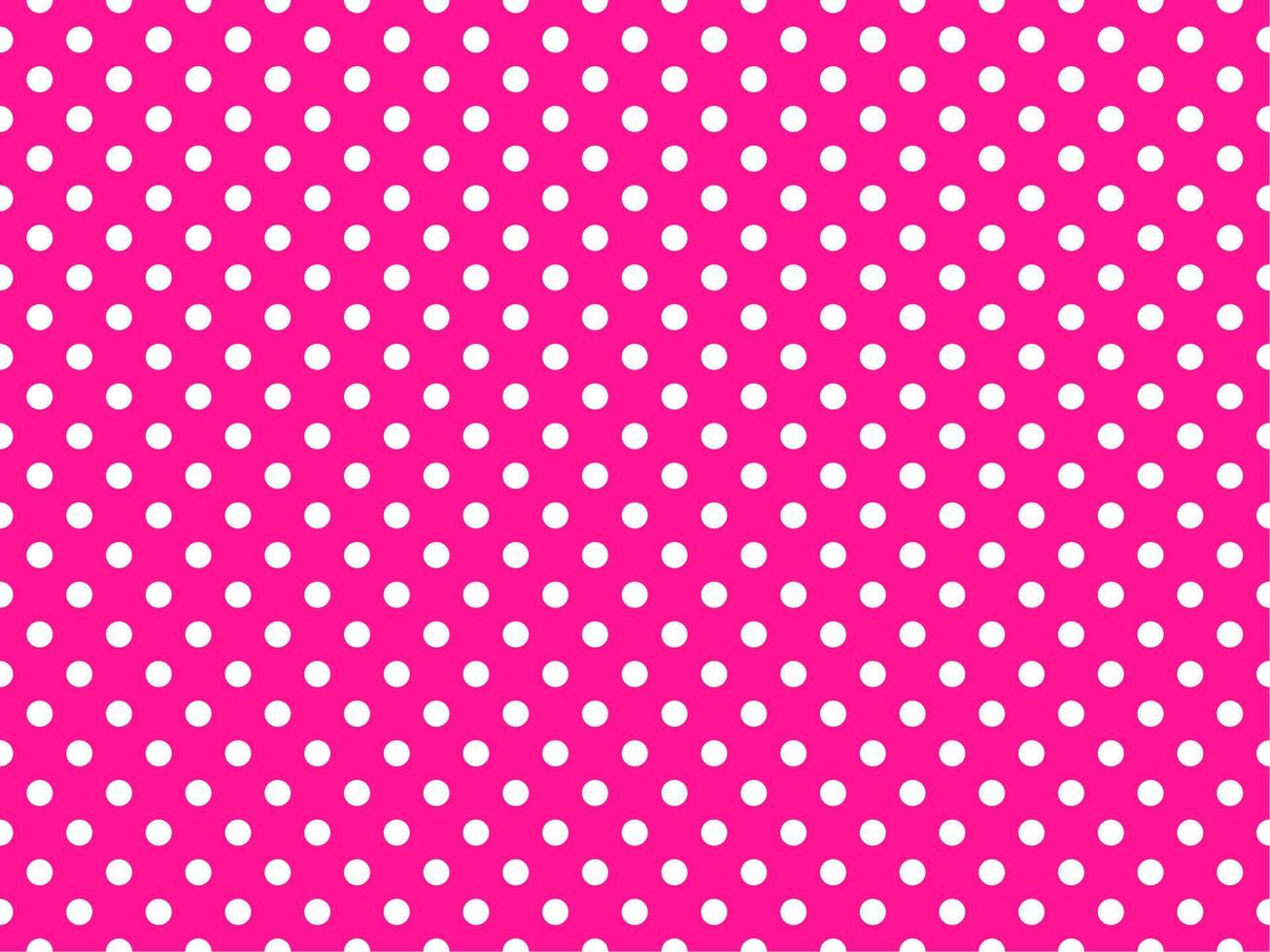 white polka dots over deep pink background vector