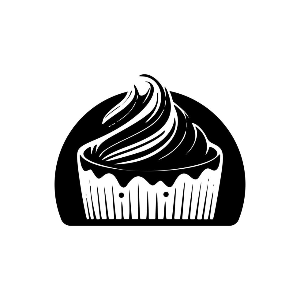 Nicely designed cake logo. Good for typography. vector