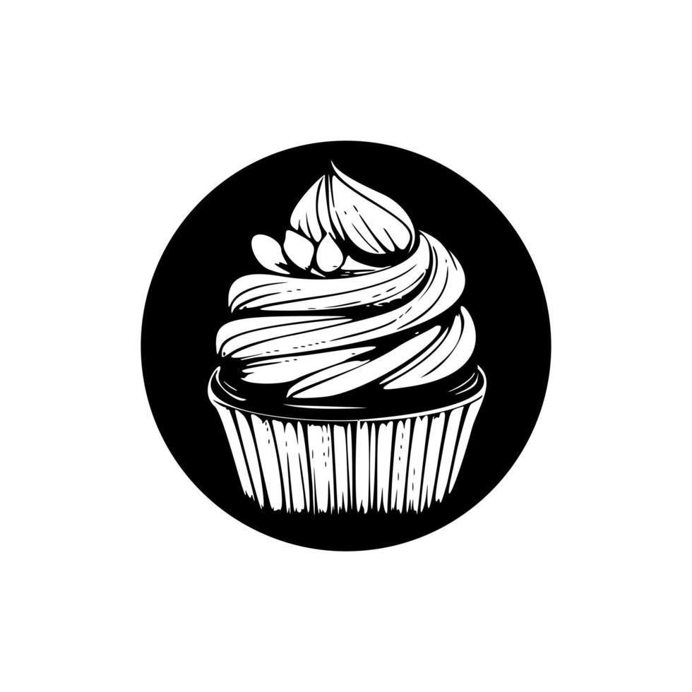 Nicely designed cake logo. Good for prints and t-shirts. vector