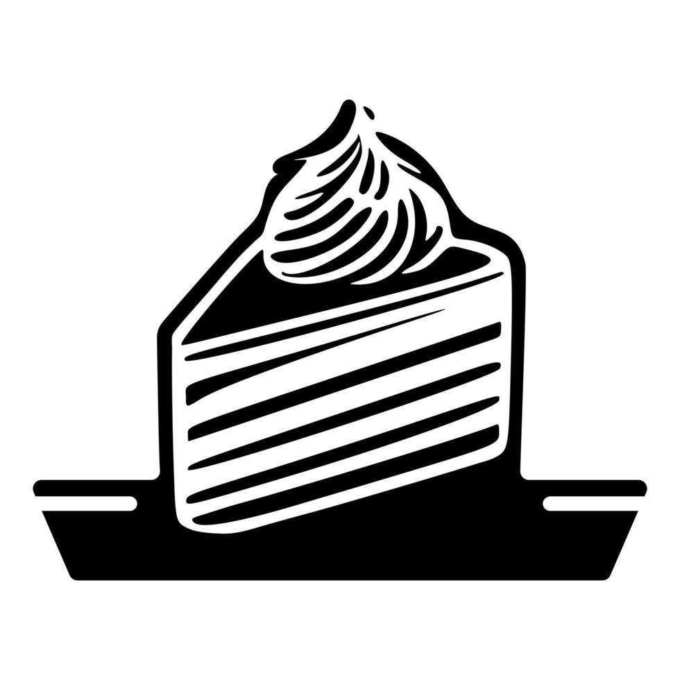 logotipo de cupcake en blanco y negro bellamente diseñado. ideal para panaderías, pastelerías y cualquier negocio relacionado con postres y dulces. vector
