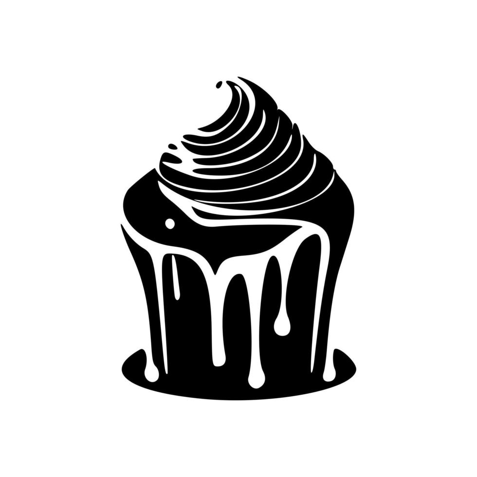 Nicely designed cake logo. Good for prints and t-shirts. vector