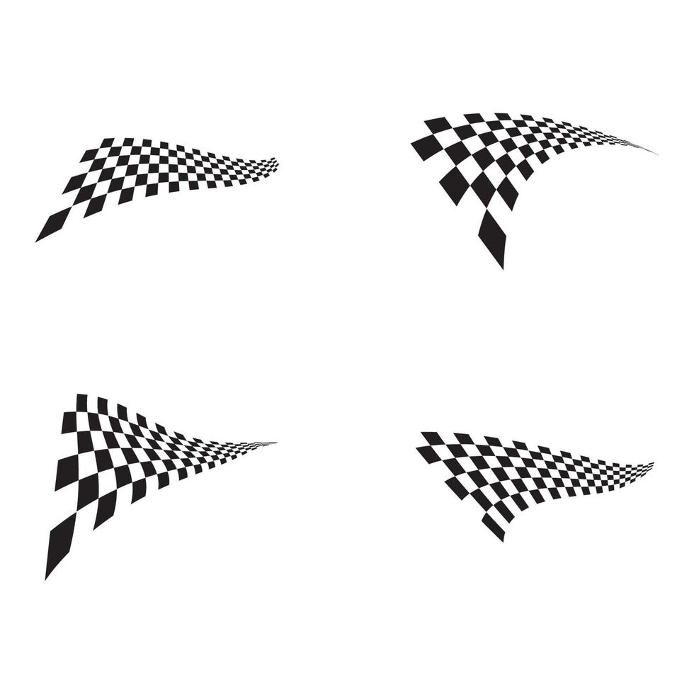 Race flag icon design vector