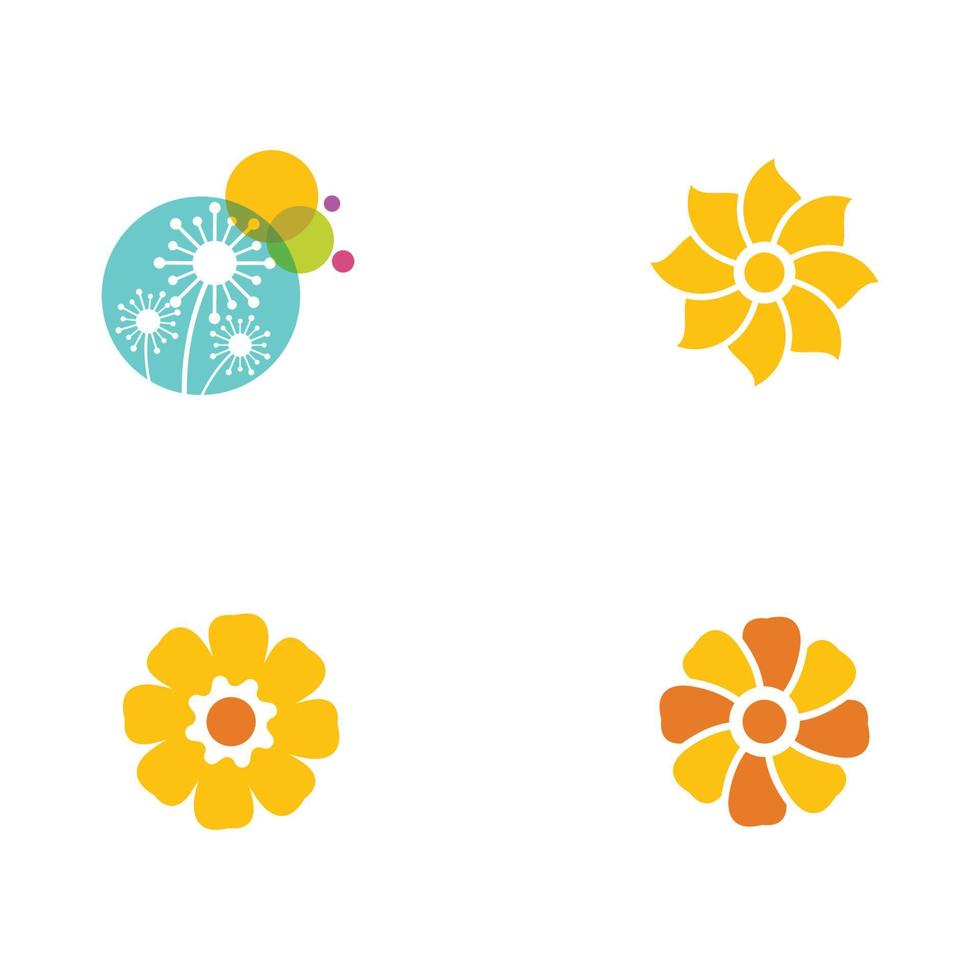 flower vector icon design