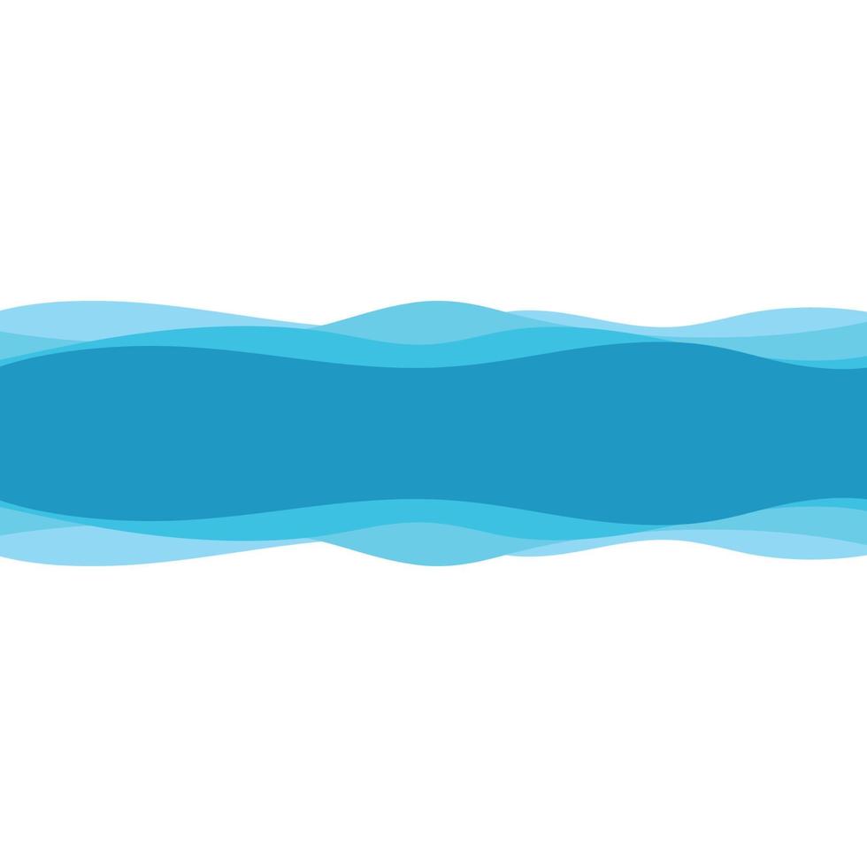 Abstract Water wave design background vector