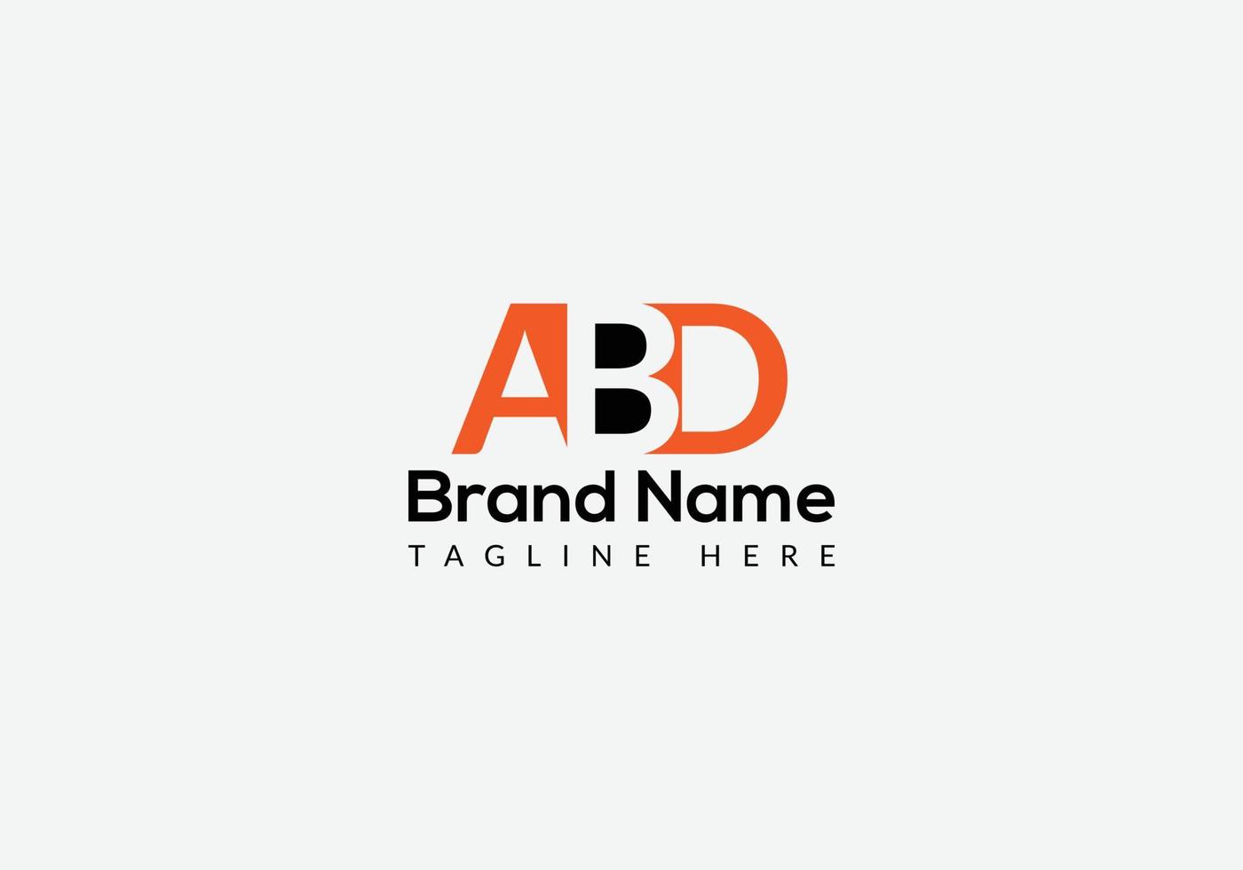 Abstract ABD letter modern initial lettermarks logo design vector