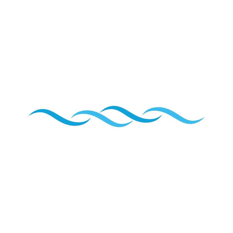 Water wave icon vector