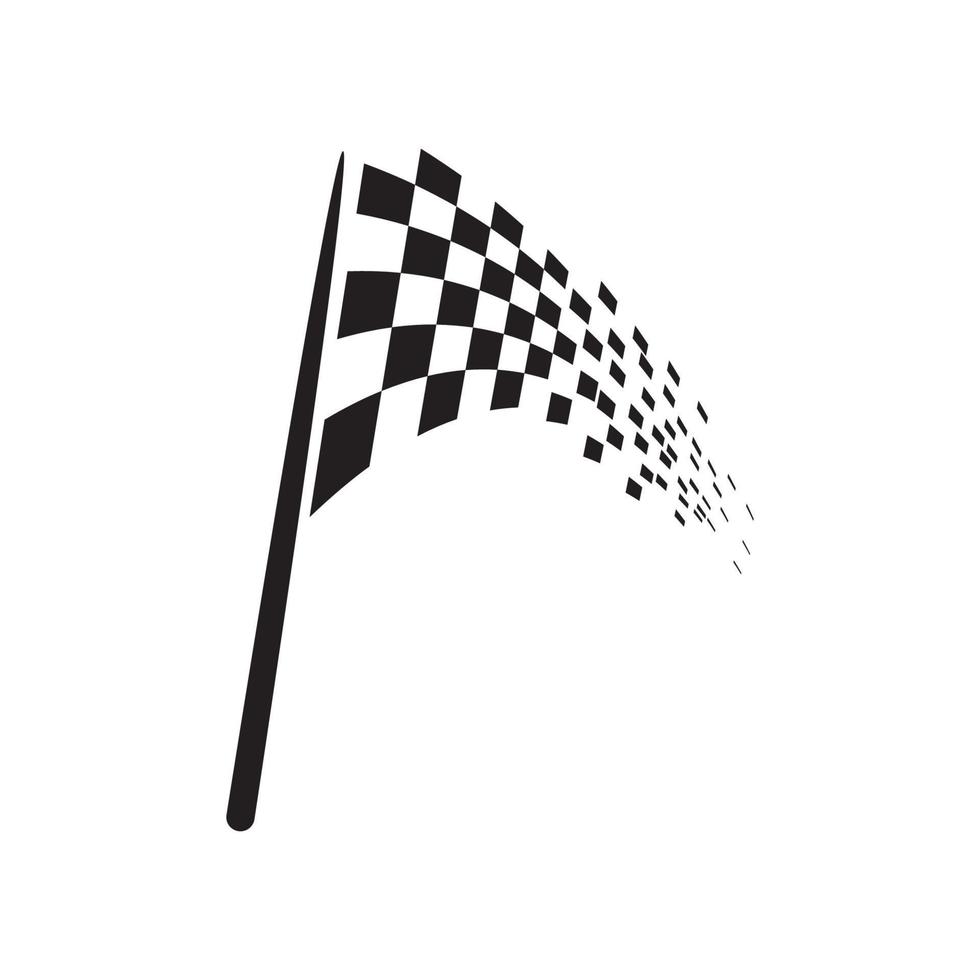 Race flag icon design vector