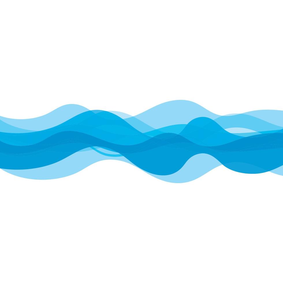 Abstract Water wave design background vector