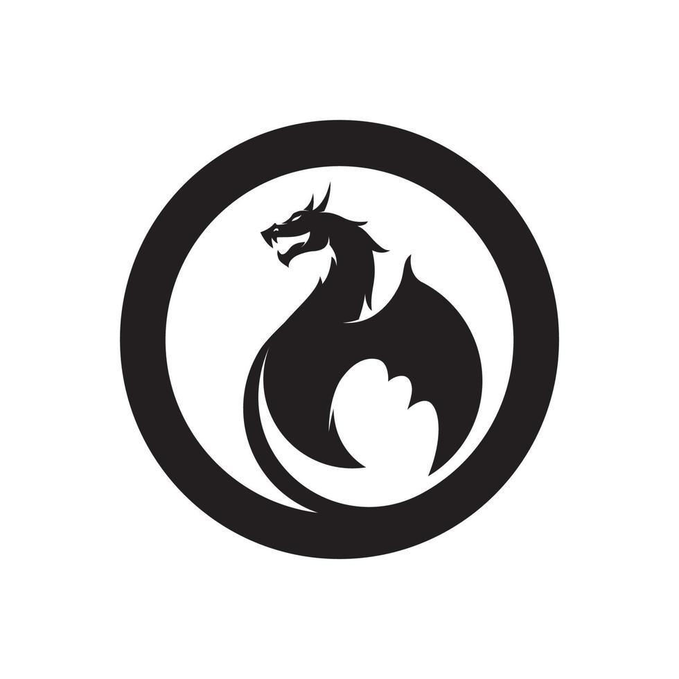 Dragon vector icon illustration