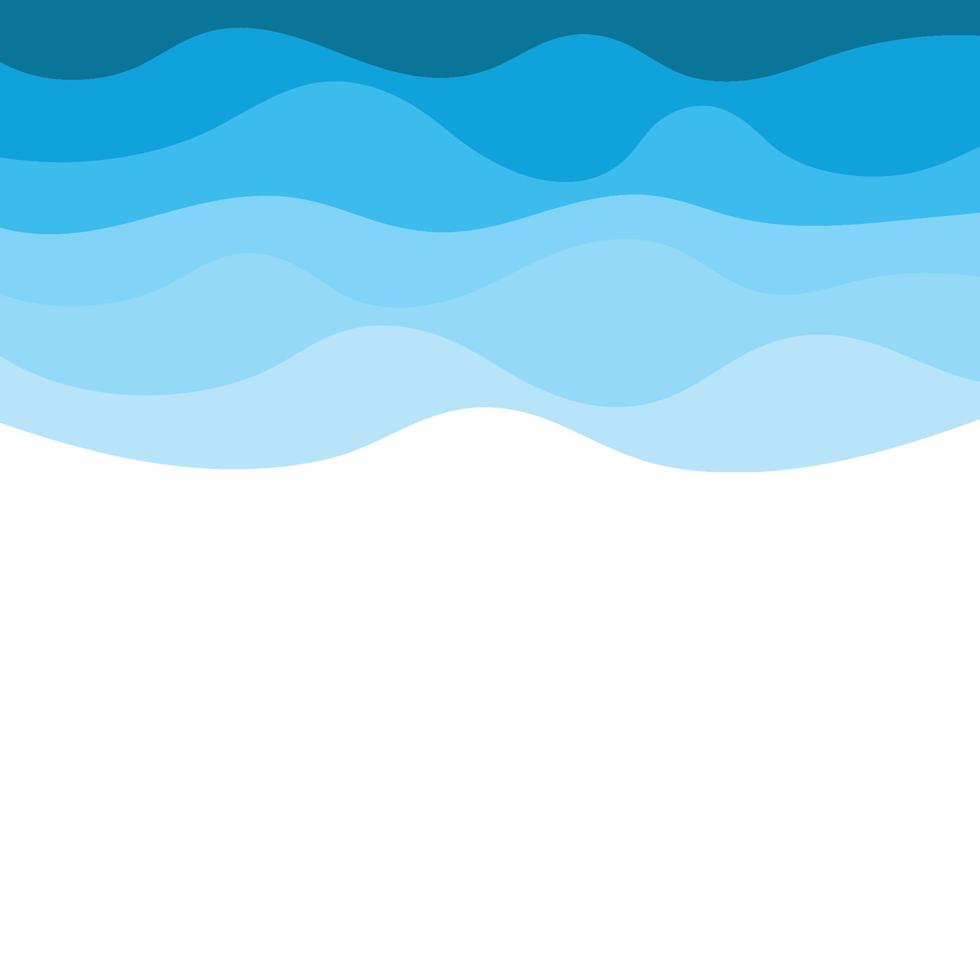 Abstract Water wave design background vector