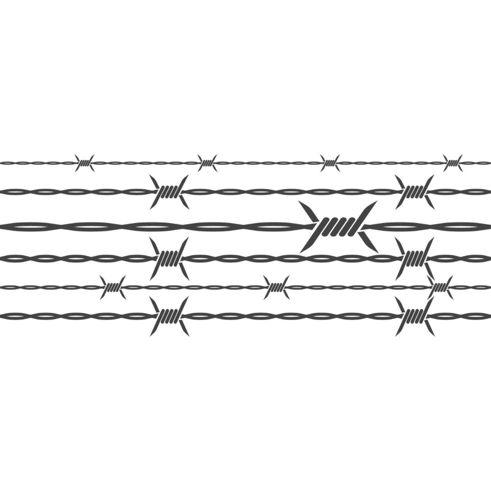 barbed wire vector illustration