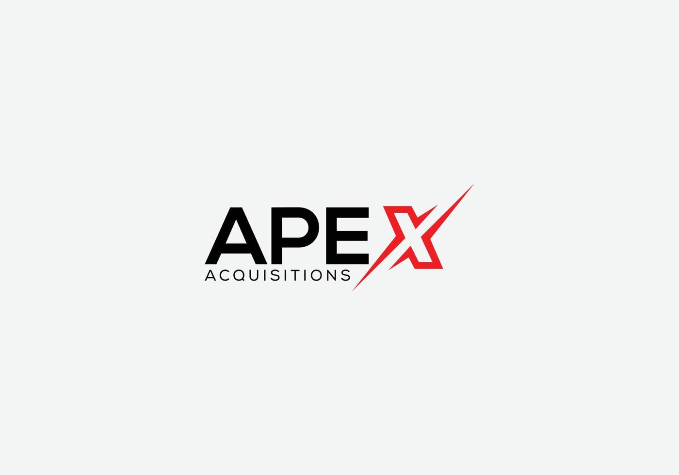 Apex Abstract x letter modern typography logo design vector