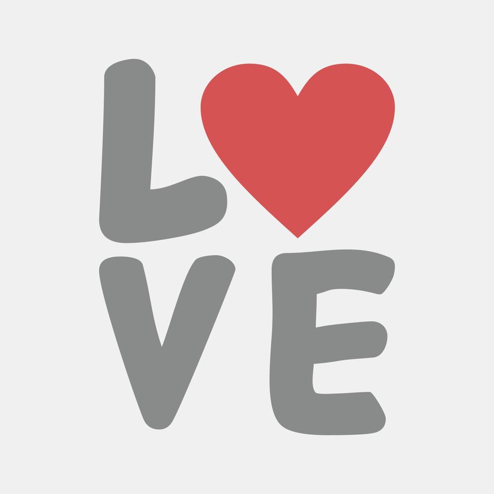 Icon love. Valentine day celebration elements. Icons in flat style. Good for prints, posters, logo, party decoration, greeting card, etc. vector