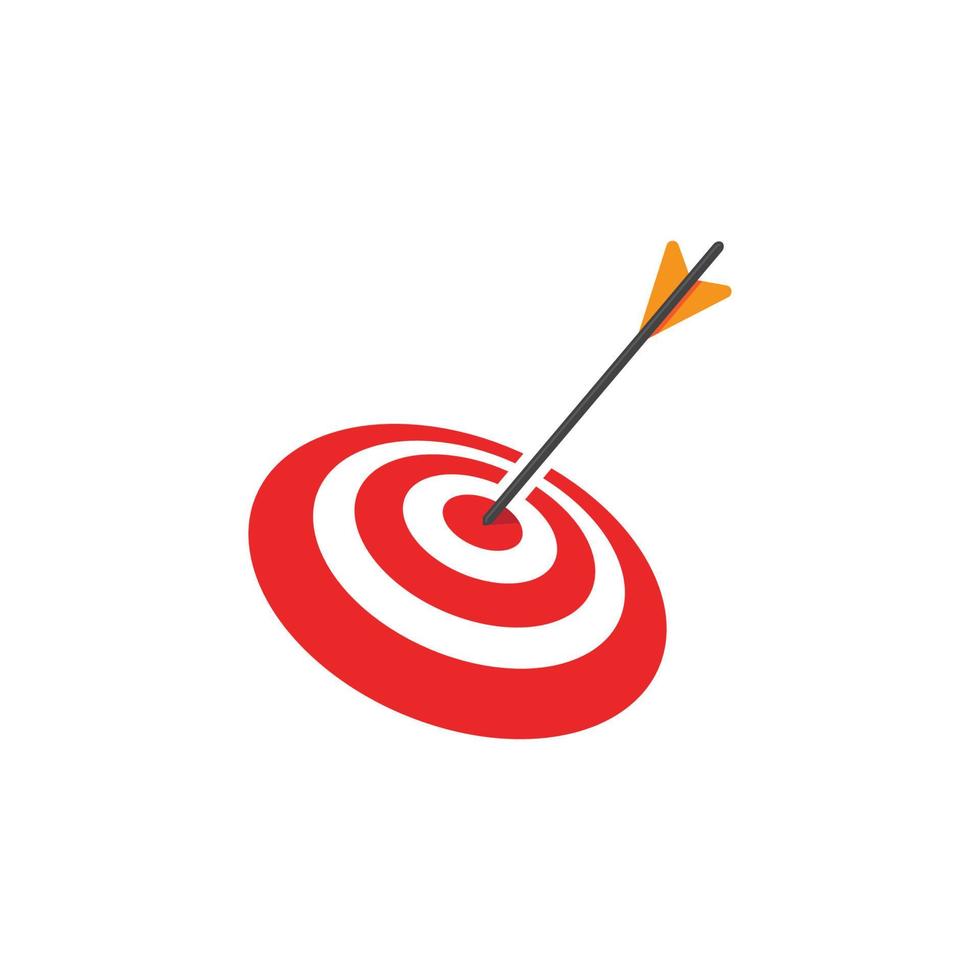 Target logo icon illustration design vector