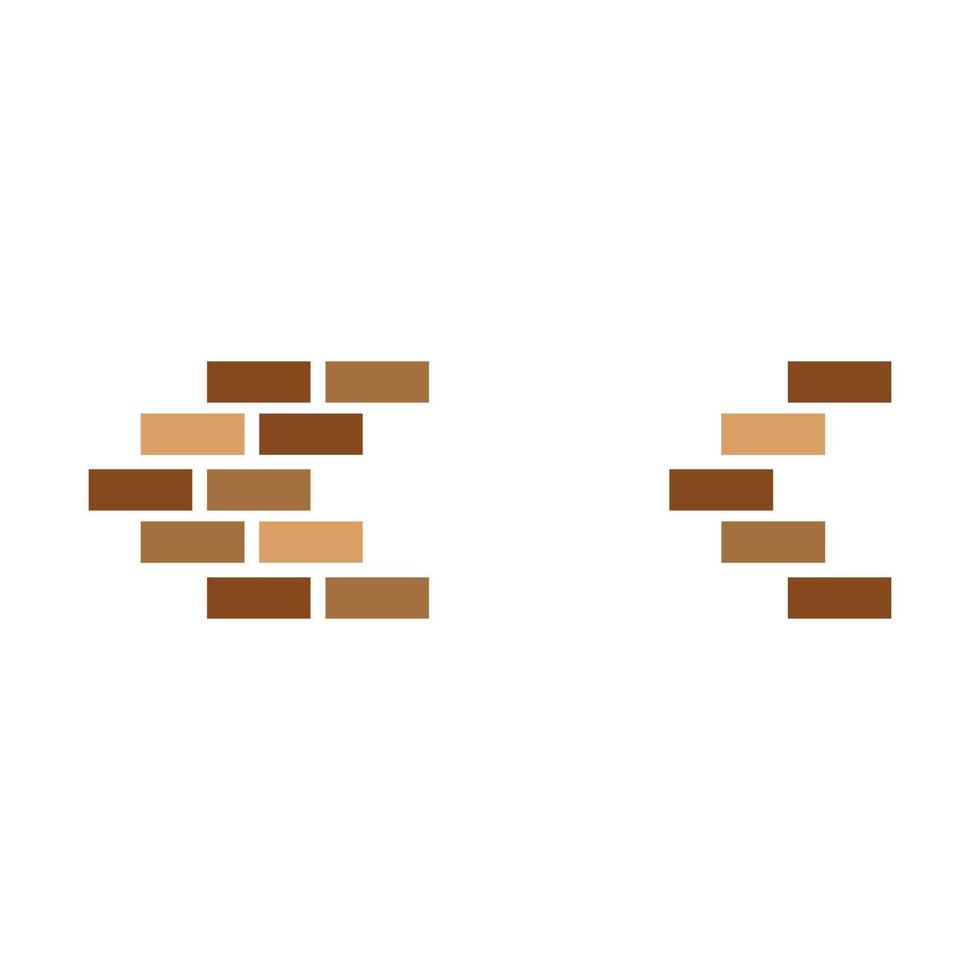 Brick wall icon vector