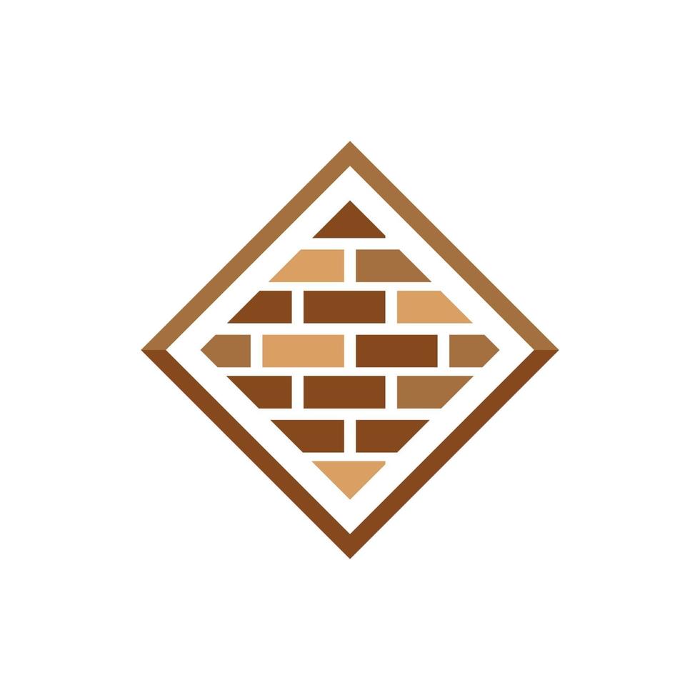 Brick wall icon vector