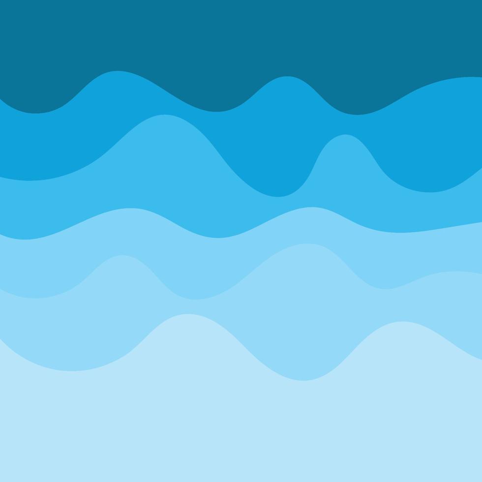 Abstract Water wave design background vector