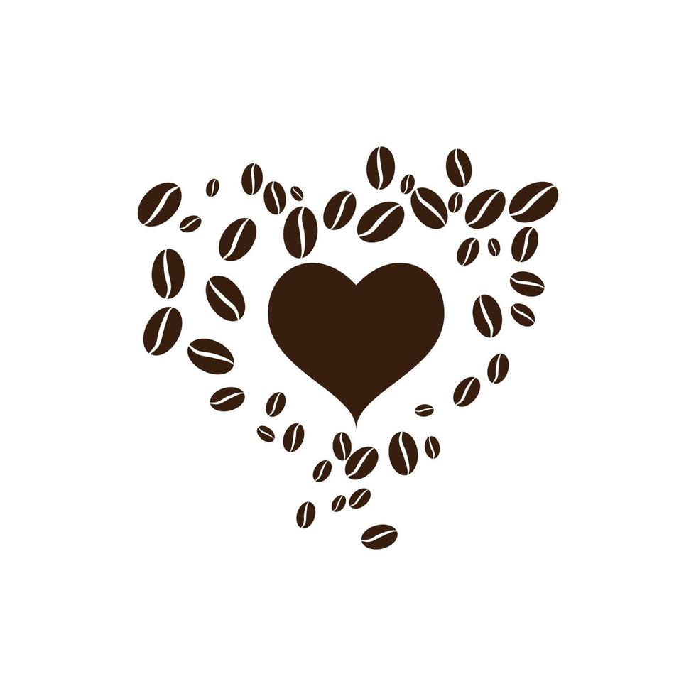 vector de icono de grano de café