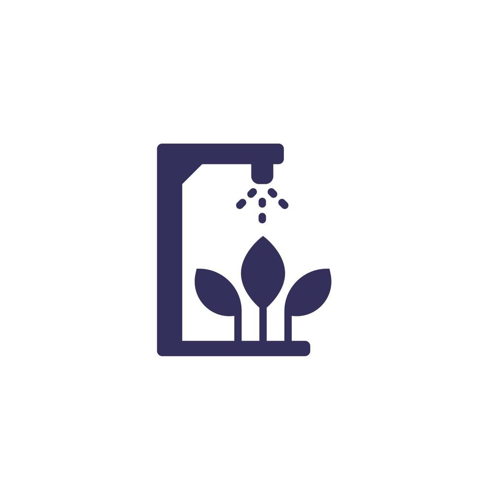 irrigation system for watering plants icon vector