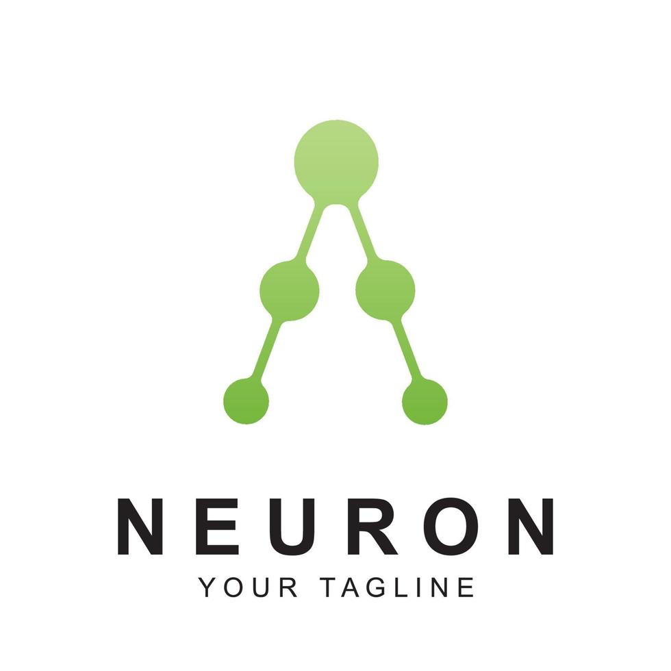 neuron logo vector with slogan template