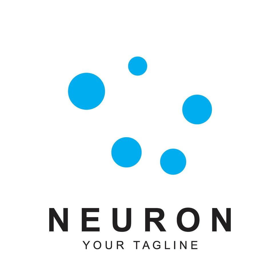 neuron logo vector with slogan template