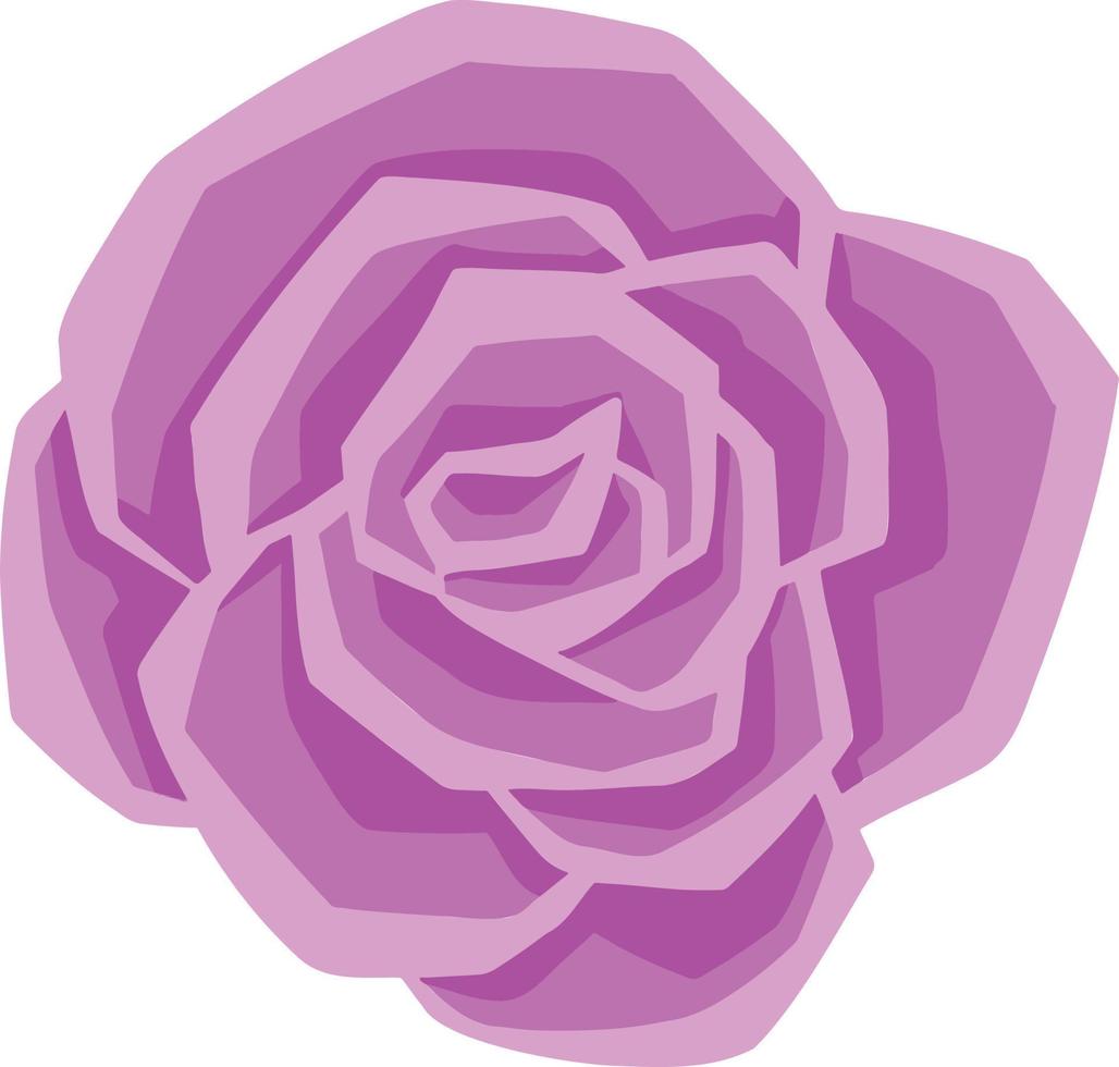 Rose symbol icon line silhouette vector