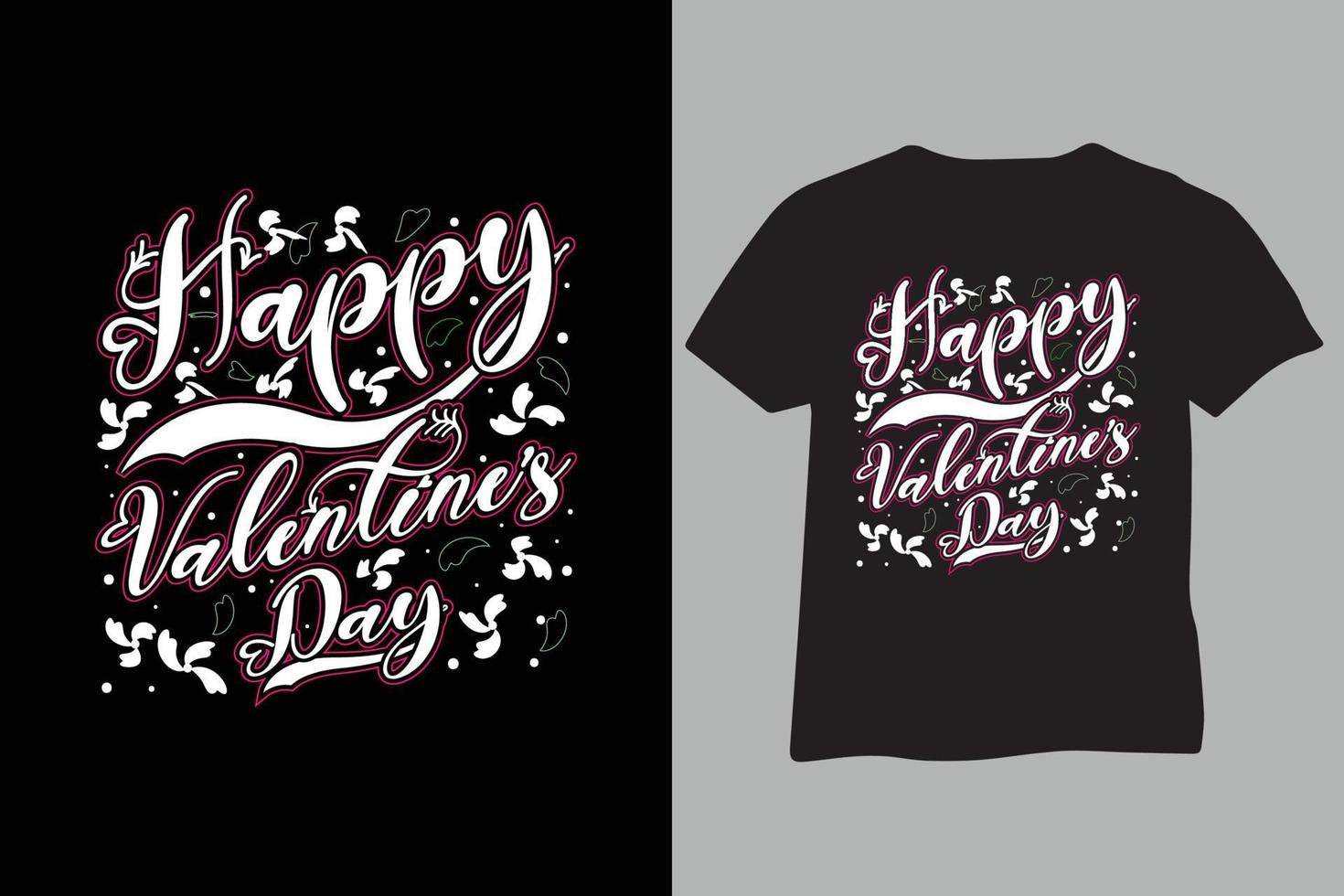 Valentine's day t shirt design love lettering in vintage style vector