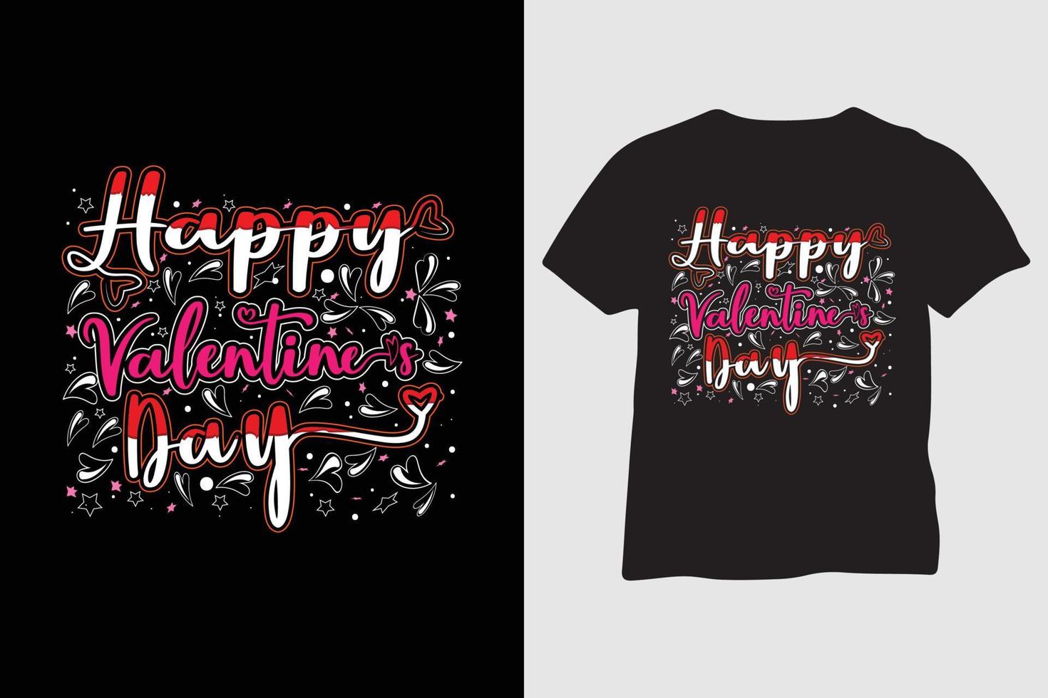 Valentine's day t shirt design love lettering in vintage style vector