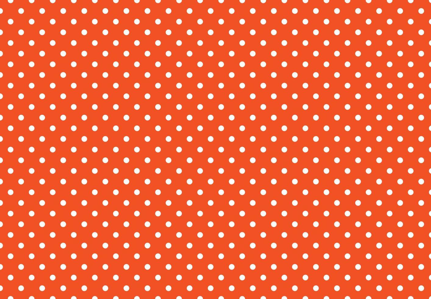 Orange and white polka dot pattern for fabric, textile, scrapebook, toys, furniture and ceramics print. Polkadots abstract background. Small white circles with orange backdrop. vector