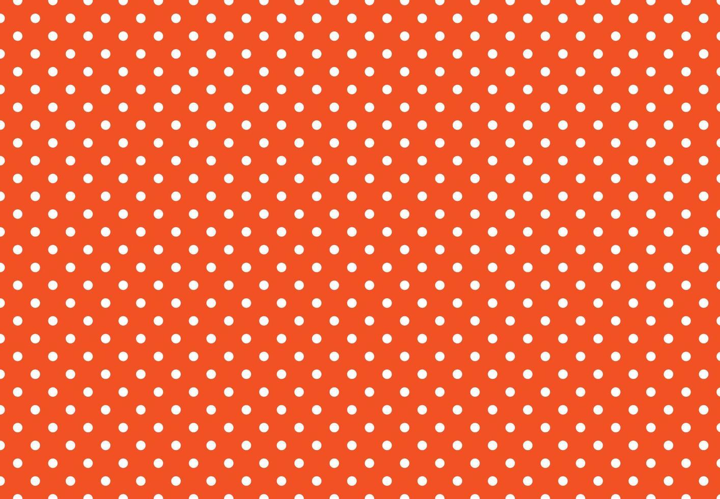 estampado de lunares naranja y blanco para tejidos, textiles, libros de recortes, juguetes, muebles y cerámica. fondo abstracto de lunares. pequeños círculos blancos con fondo naranja. vector