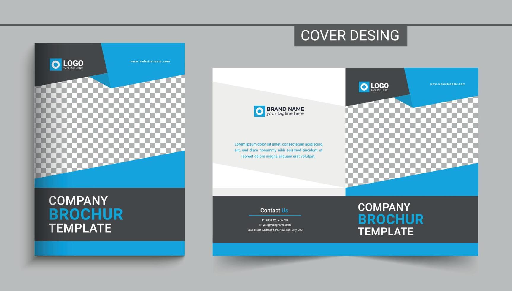 Corporate business company profile brochure Cover Design template, Annual Report, Magazine, Poster, Business Presentation, Portfolio, Flyer, Banner, Cover vector