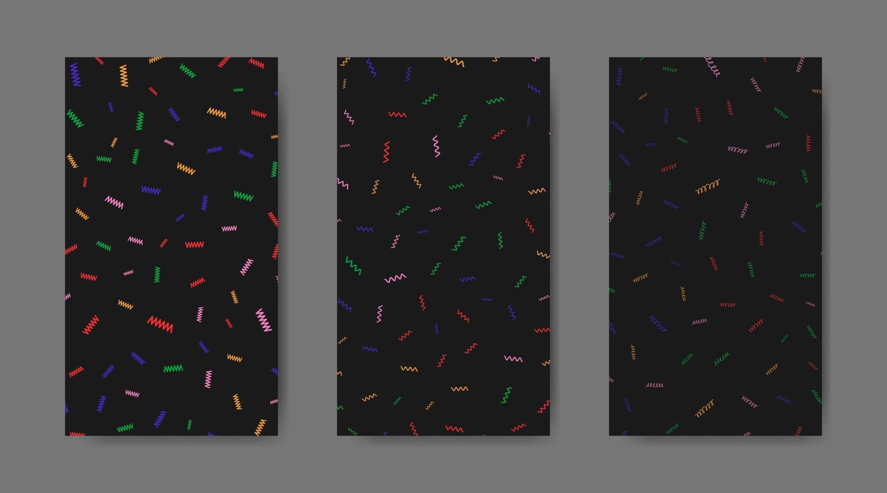 Abstract colorful seamless pattern with paint marks, traces, smudges, scribble background collection vector