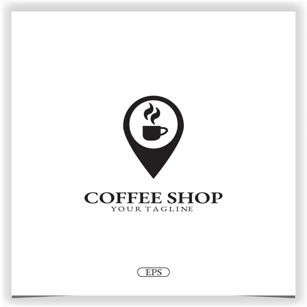 coffee shop logo premium elegant template vector eps 10