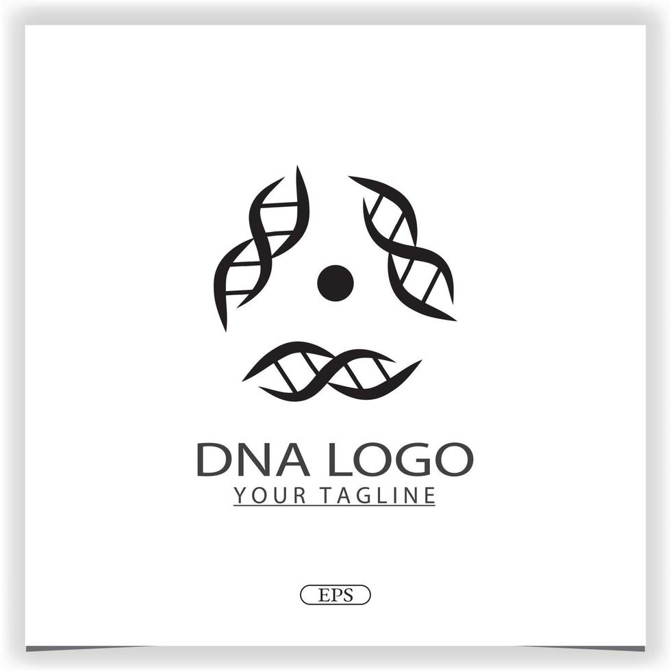 Icon for science technology, DNA logo premium elegant template design vector eps 10