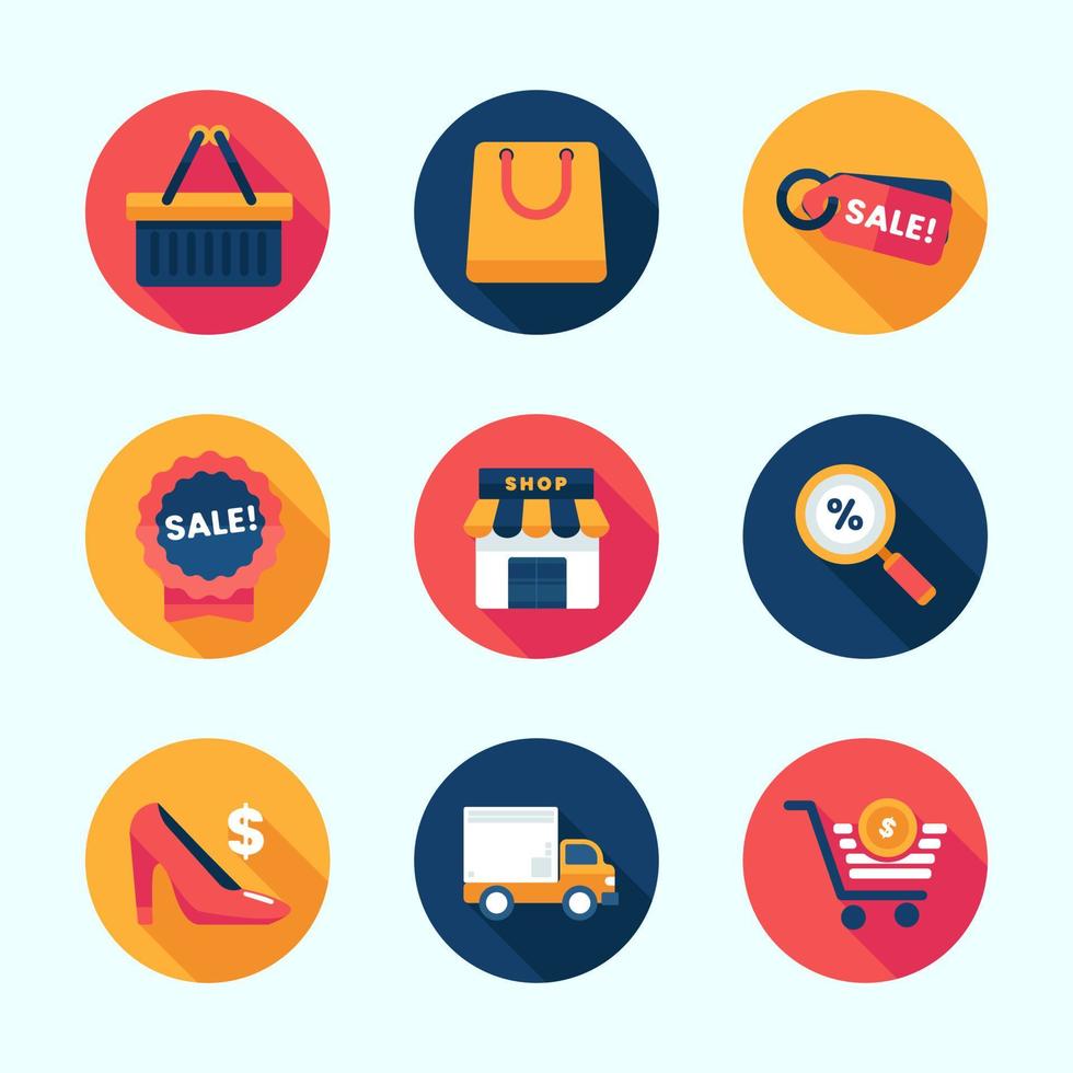 Set of E Commerce Icon vector