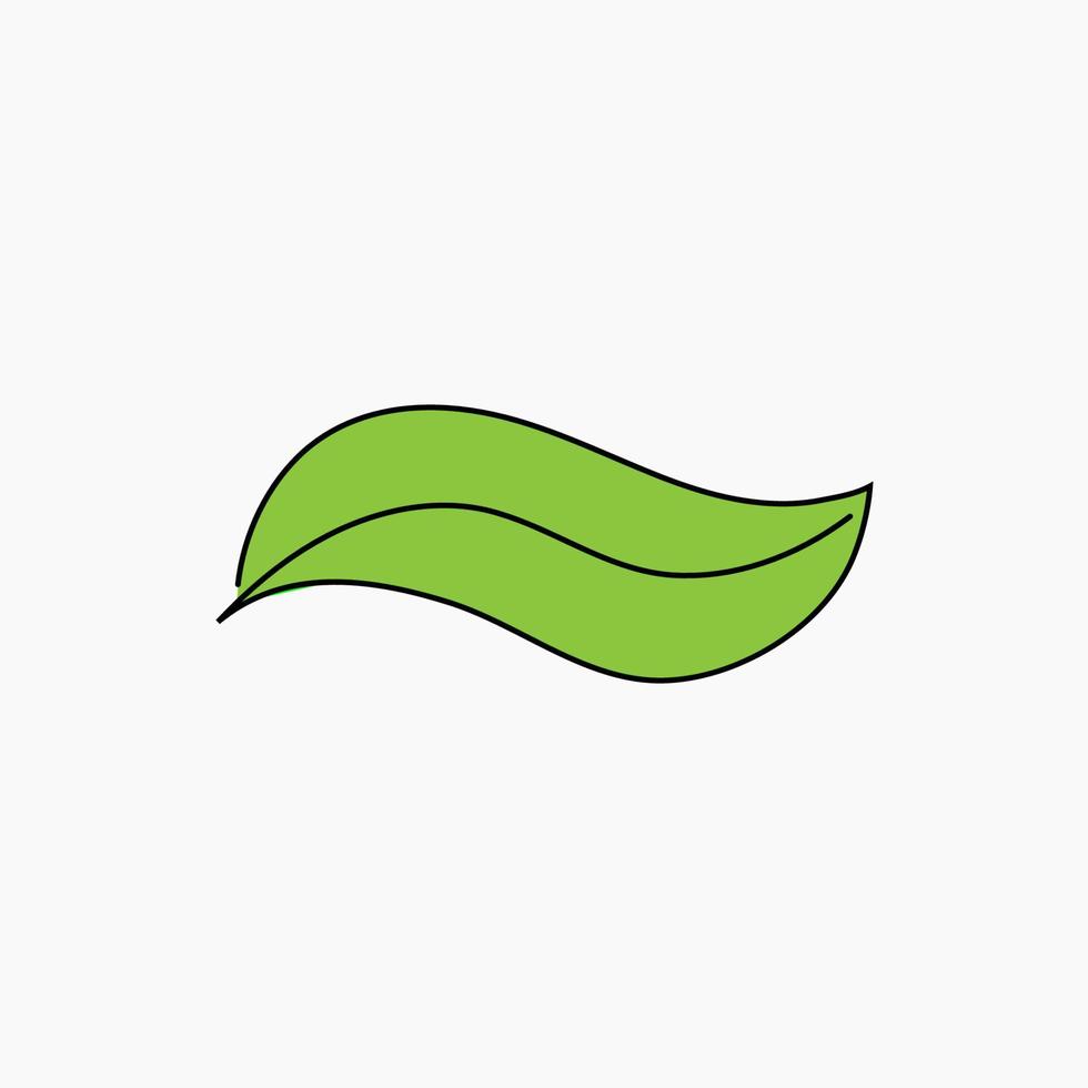 Line Art Leaf Logo, Leaf Logo, Leaf Illustration vector