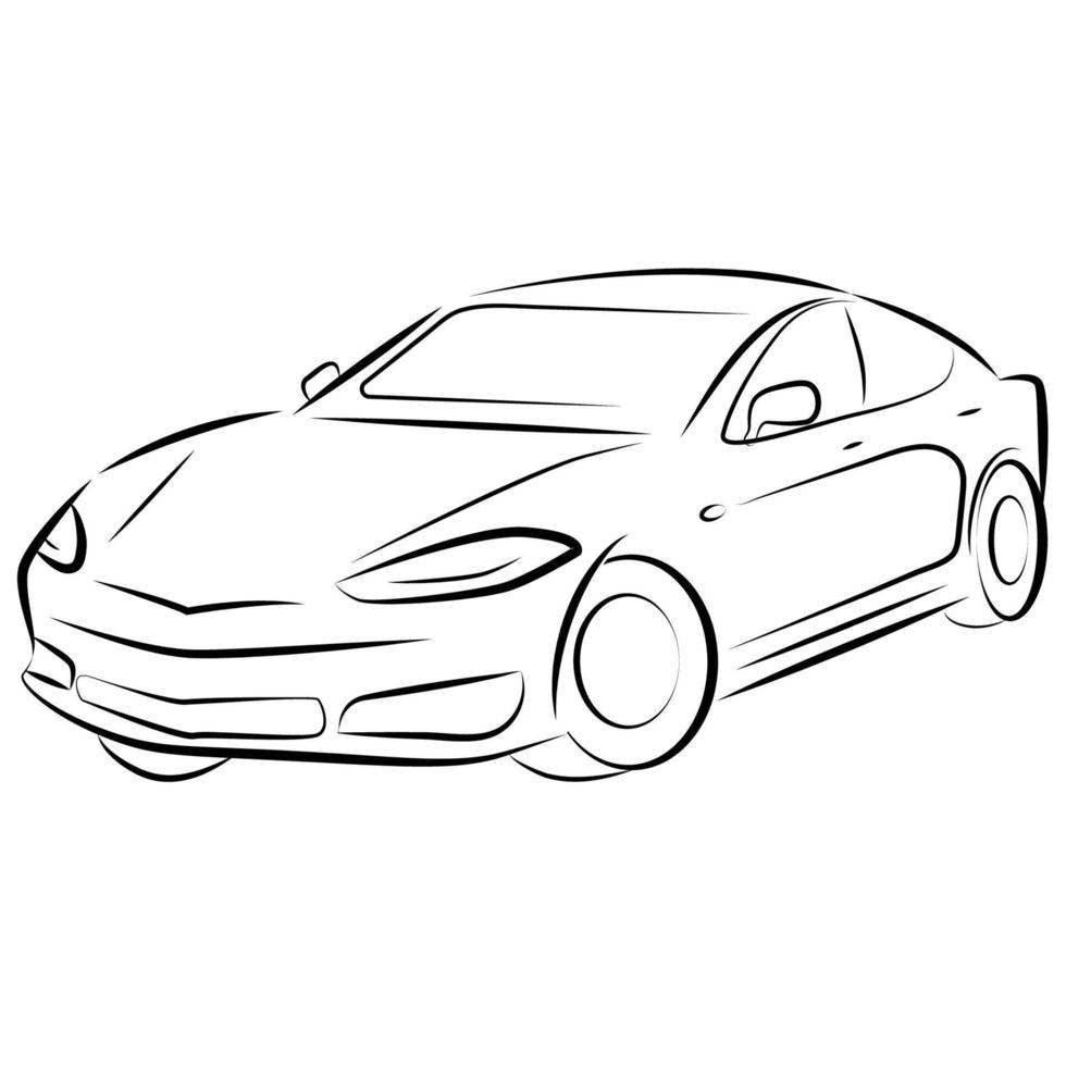 Outline auto icon vector
