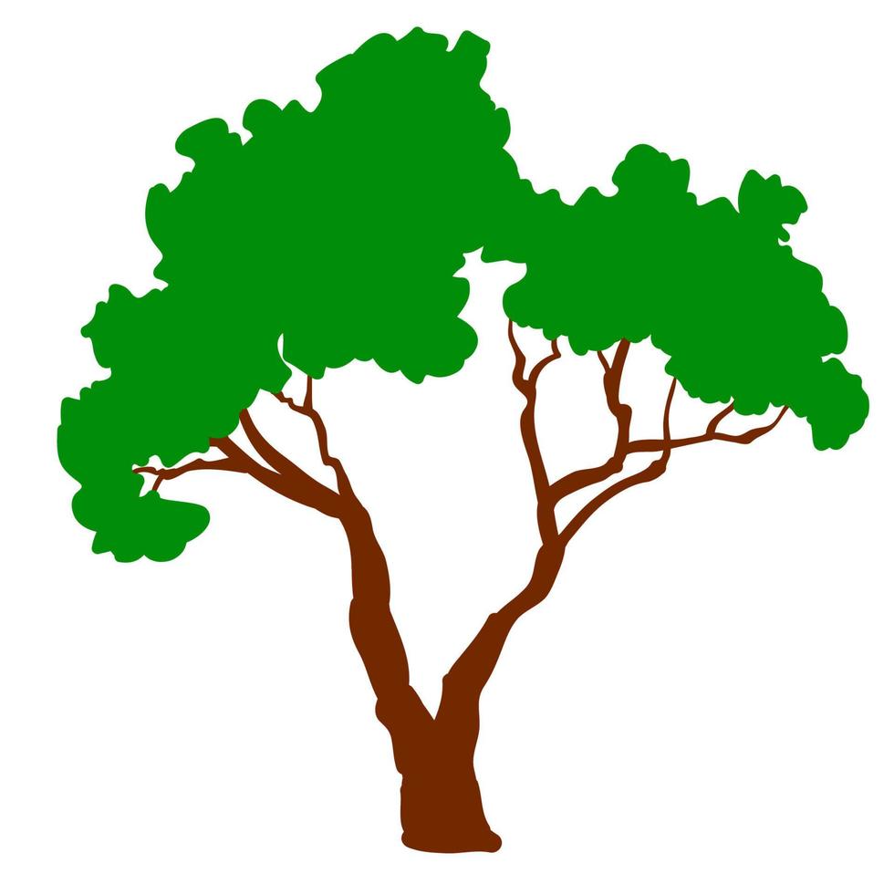 Green tree icon vector