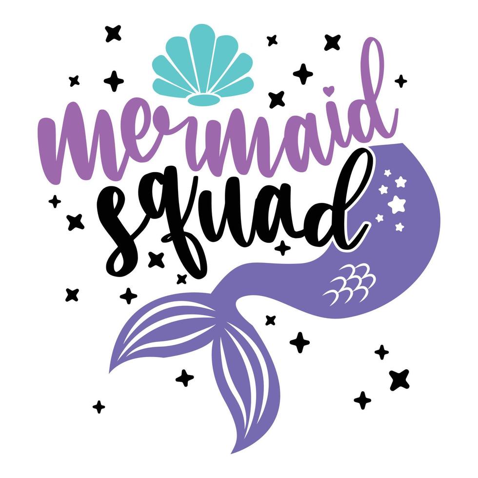 Mermaid Squad Sublimation Cricut Vector