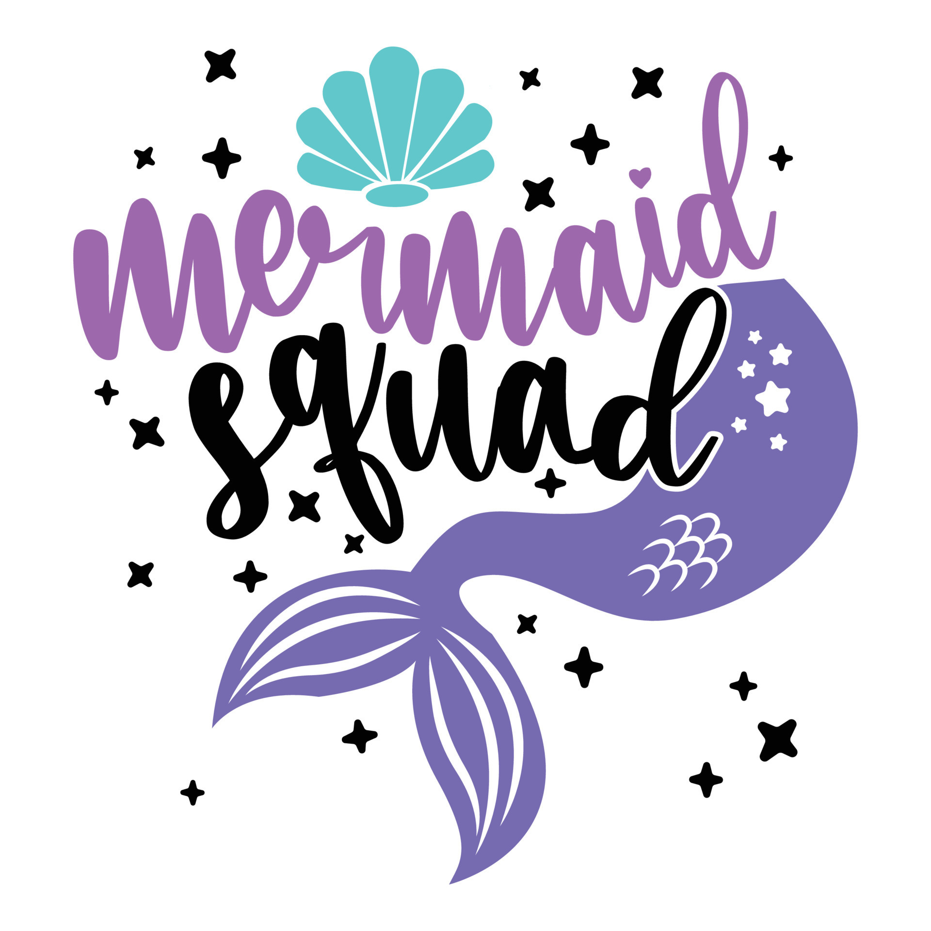 Mermaid Squad Sublimation Cricut Vector 17378578 Vector Art at Vecteezy