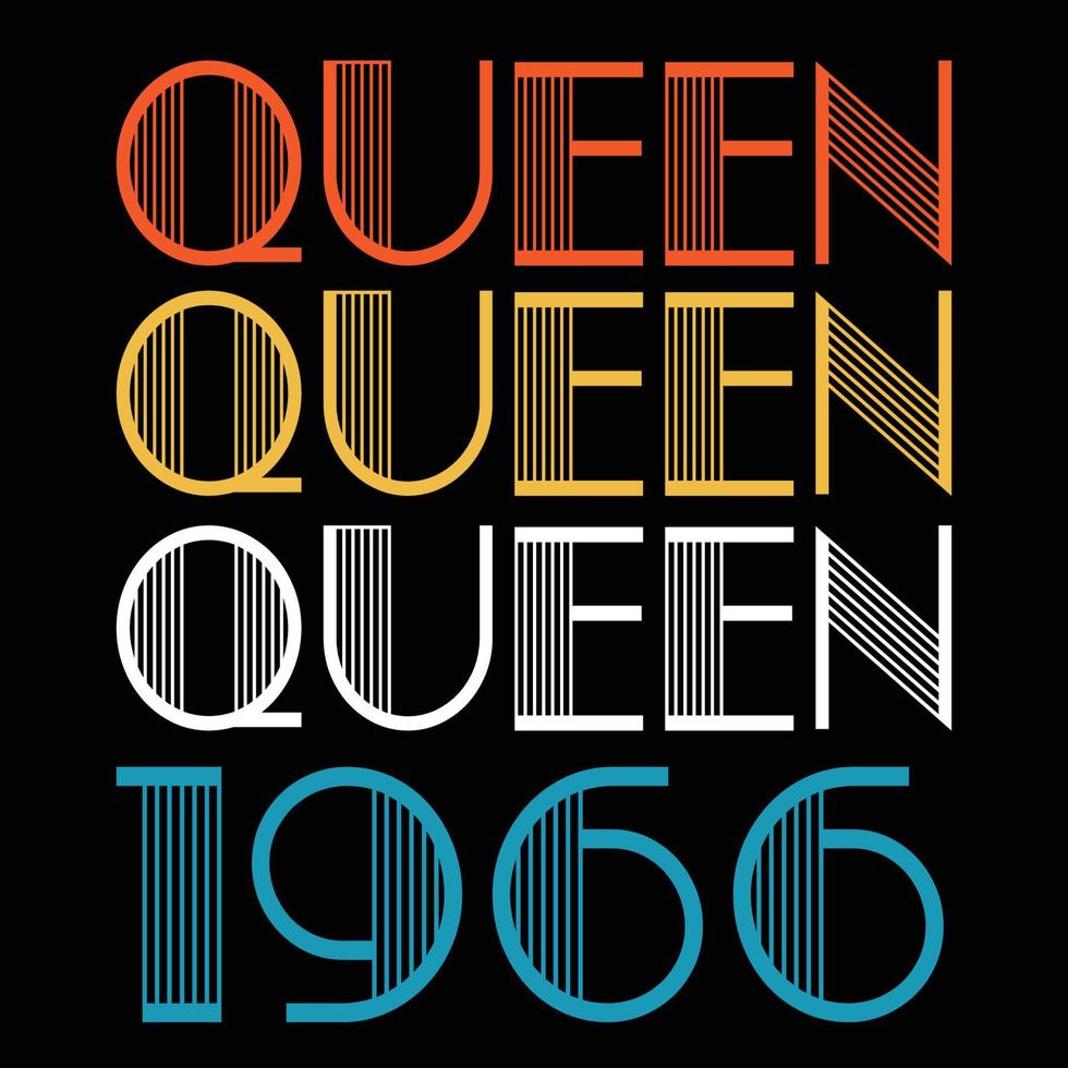 la reina nace en 1966 vector de sublimación de cumpleaños vintage
