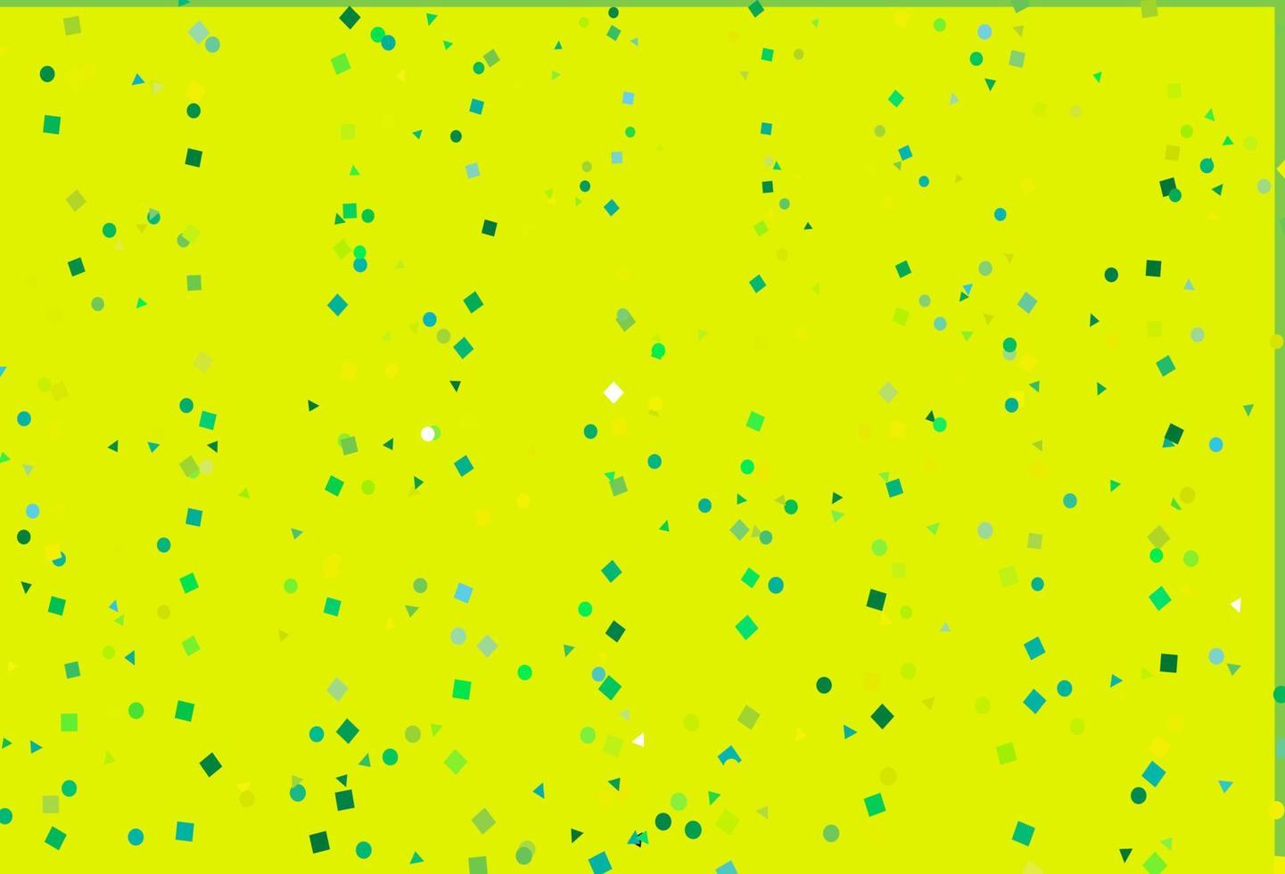 Light Green, Yellow vector layout with circles, lines, rectangles.