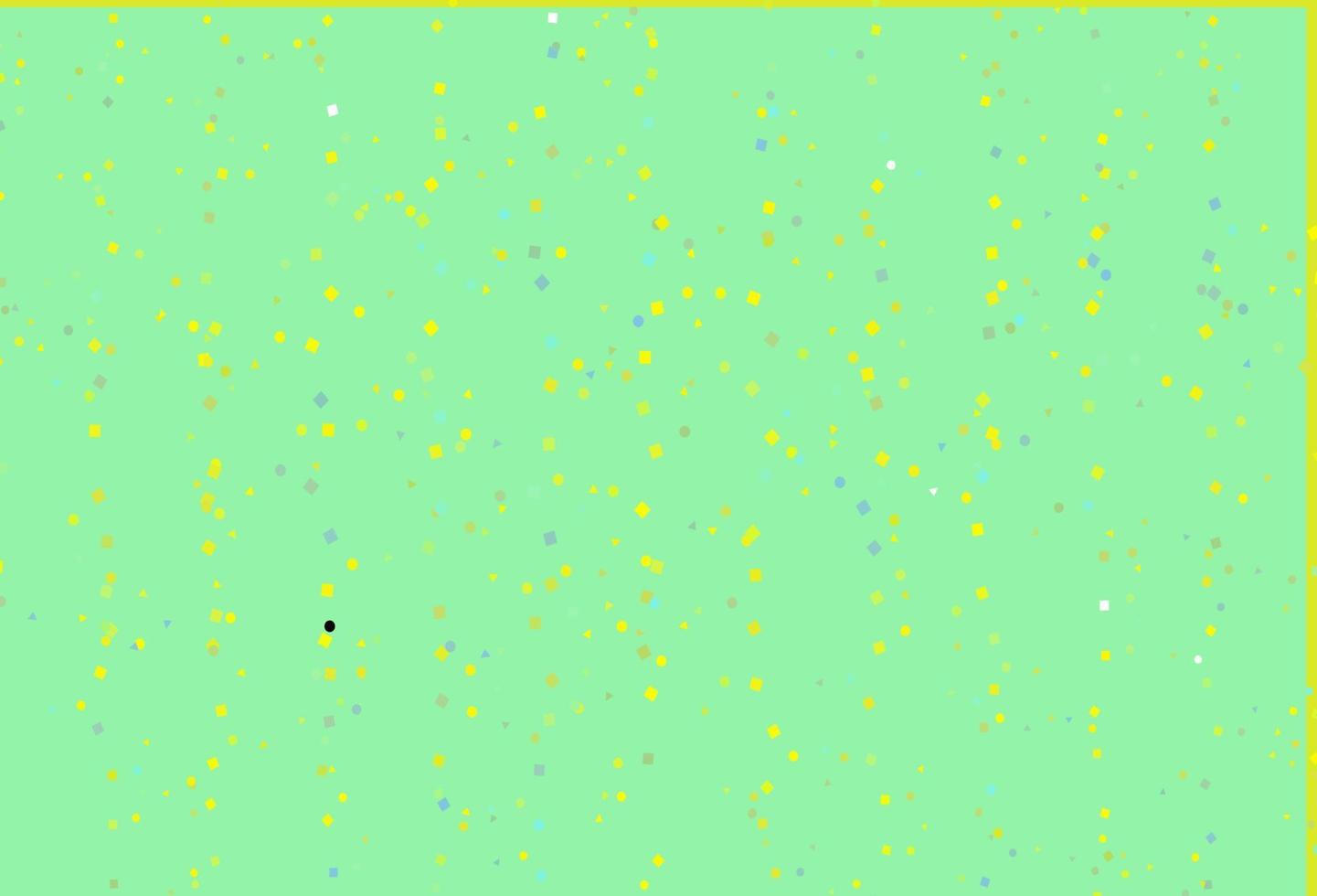 Light Green, Yellow vector background with triangles, circles, cubes.