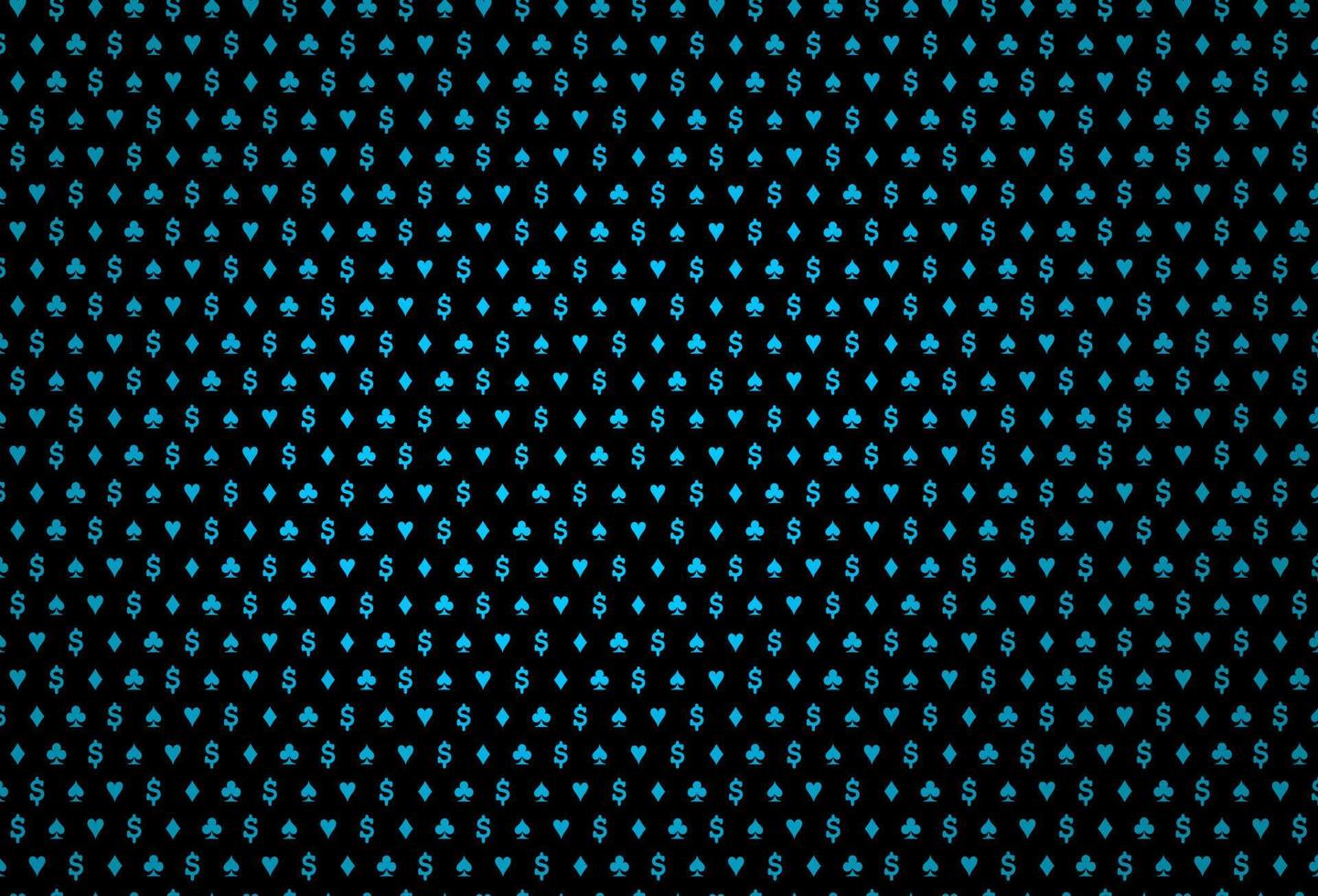 Dark blue vector pattern with symbol of cards.