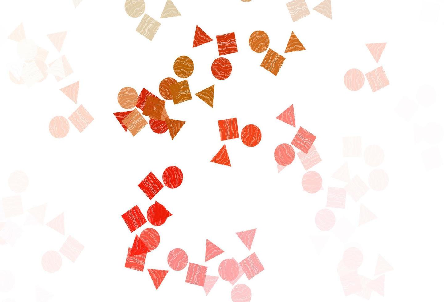 Light Green, Red vector pattern in polygonal style with circles.